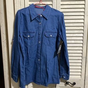 Gloria Vanderbilt denim shirt